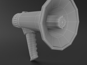 megaphone 3D मॉडल