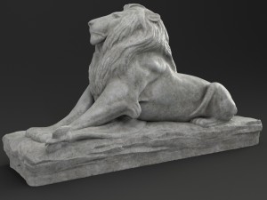 lion statue 3D 모델