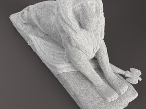 lion statue 3D 모델