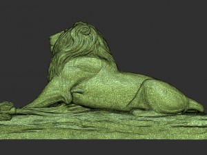 lion sculpture 3d printable model Modelo de Impressão 3D