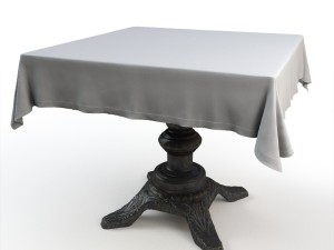 vintage table 3D मॉडल