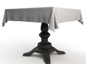 vintage table 3D मॉडल