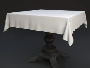 vintage table 3D Model