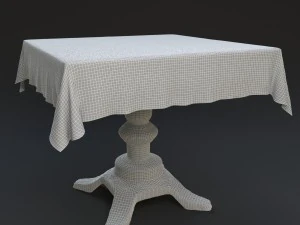 vintage table 3D Model