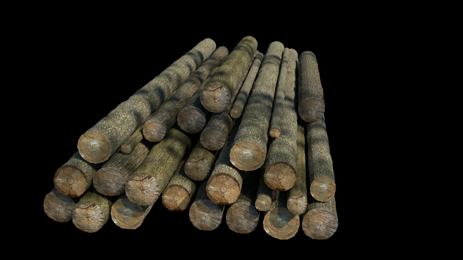 logs 3D Model .c4d .max .obj .3ds .fbx .stl .blend 