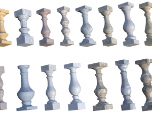 balusters 15 pack 3D Model