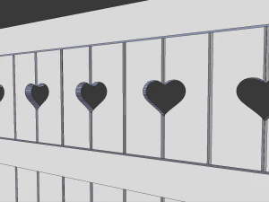 wood fence 3D Model