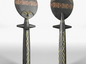 african statuette 3D Model