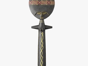 african statuette 3D Modell