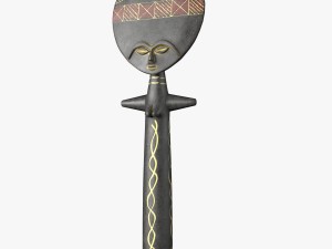african statuette 3D Modell