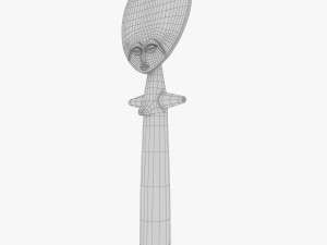 african statuette 3D Modell
