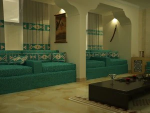 Modelowanie 3D - salon w stylu arabskim Model 3D