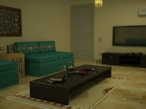 3d modeling - living room arab style 3D Model