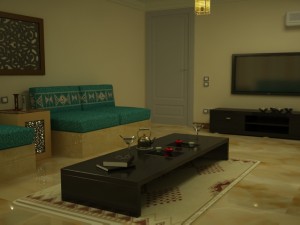 3d modeling - living room arab style 3Dモデル