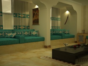 3d modeling - living room arab style 3Dモデル