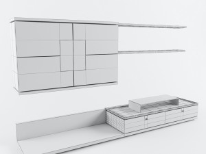wall of tv voglauer v-vita 3D-Modell
