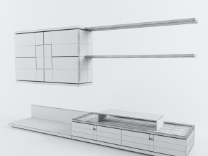 wall of tv voglauer v-vita 3D-Modell