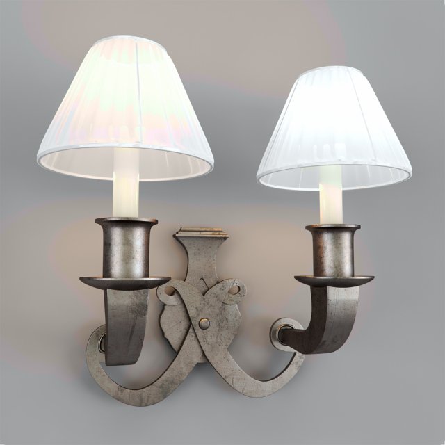 wall lamp visual comfort 01 3D 모델 .c4d .max .obj .3ds .fbx .stl .blend