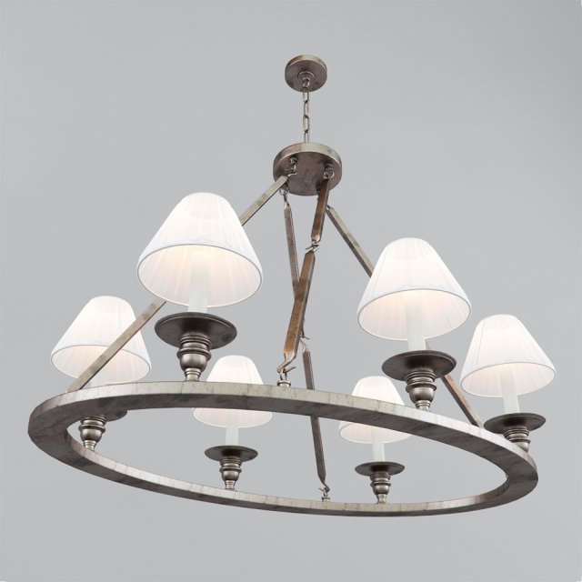 chandelier visual comfort co chc1444bz 3D Model .c4d .max .obj .3ds .fbx .stl .blend 