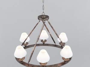 chandelier visual comfort co chc1444bz 3D Model