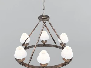 chandelier visual comfort co chc1444bz 3D Model