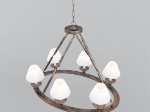 chandelier visual comfort co chc1444bz 3D Model