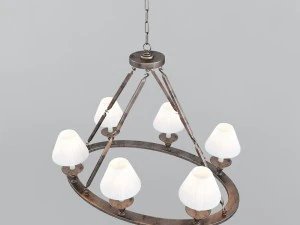 chandelier visual comfort co chc1444bz 3D Model