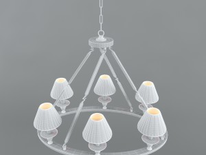 chandelier visual comfort co chc1444bz 3D Model