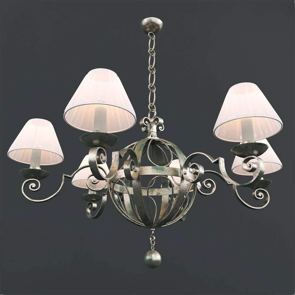 chandelier vaughan piccard 3D Model .c4d .max .obj .3ds .fbx .stl .blend