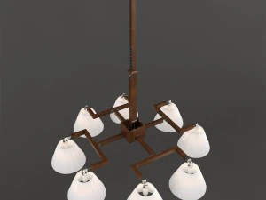 chandelier cinquestelle lamp-international - 5114 3D Model