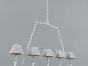 chandelier visual comfort chc1441bz 3D Model