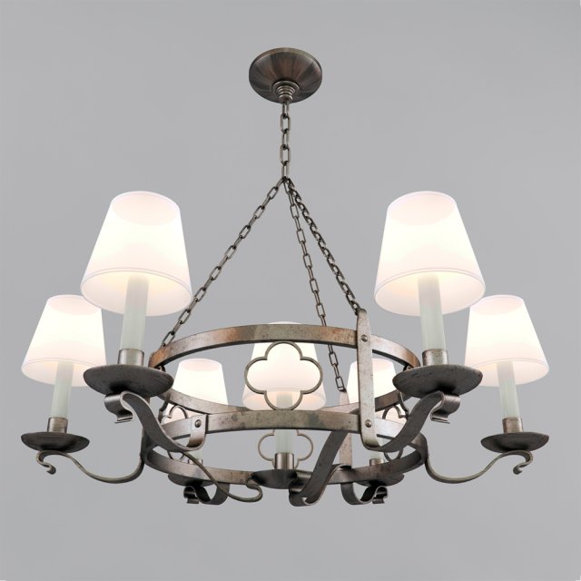 chandelier visual comfort 3D 모델 .c4d .max .obj .3ds .fbx .stl .blend 