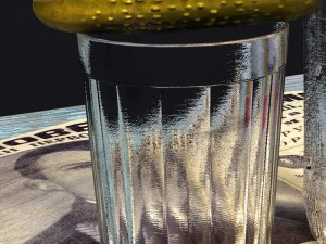 russian vodka set 3D Model