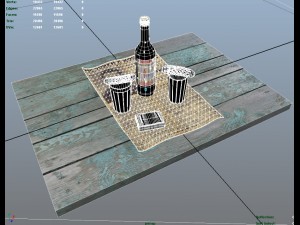 russian vodka set 3D Модель