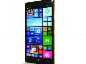 ノキア ルミア 830 ゴールド エディション 3Dモデル