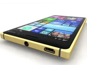 nokia lumia 830 gold edition 3D Model