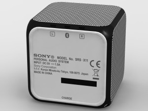sony srs-x11 white bluetooth portable speaker 3D मॉडल