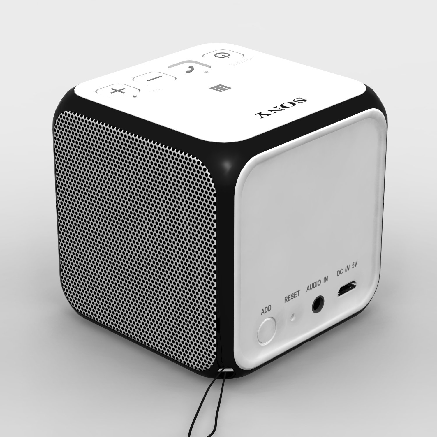 sony srs x11 white bluetooth portable speaker 3D in