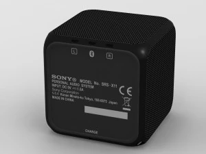 sony srs-x11 black bluetooth portable speaker 3D Model
