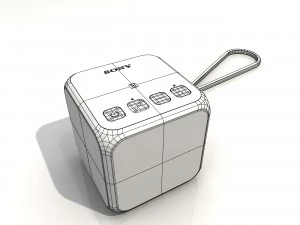 sony srs-x11 black bluetooth portable speaker 3D Model
