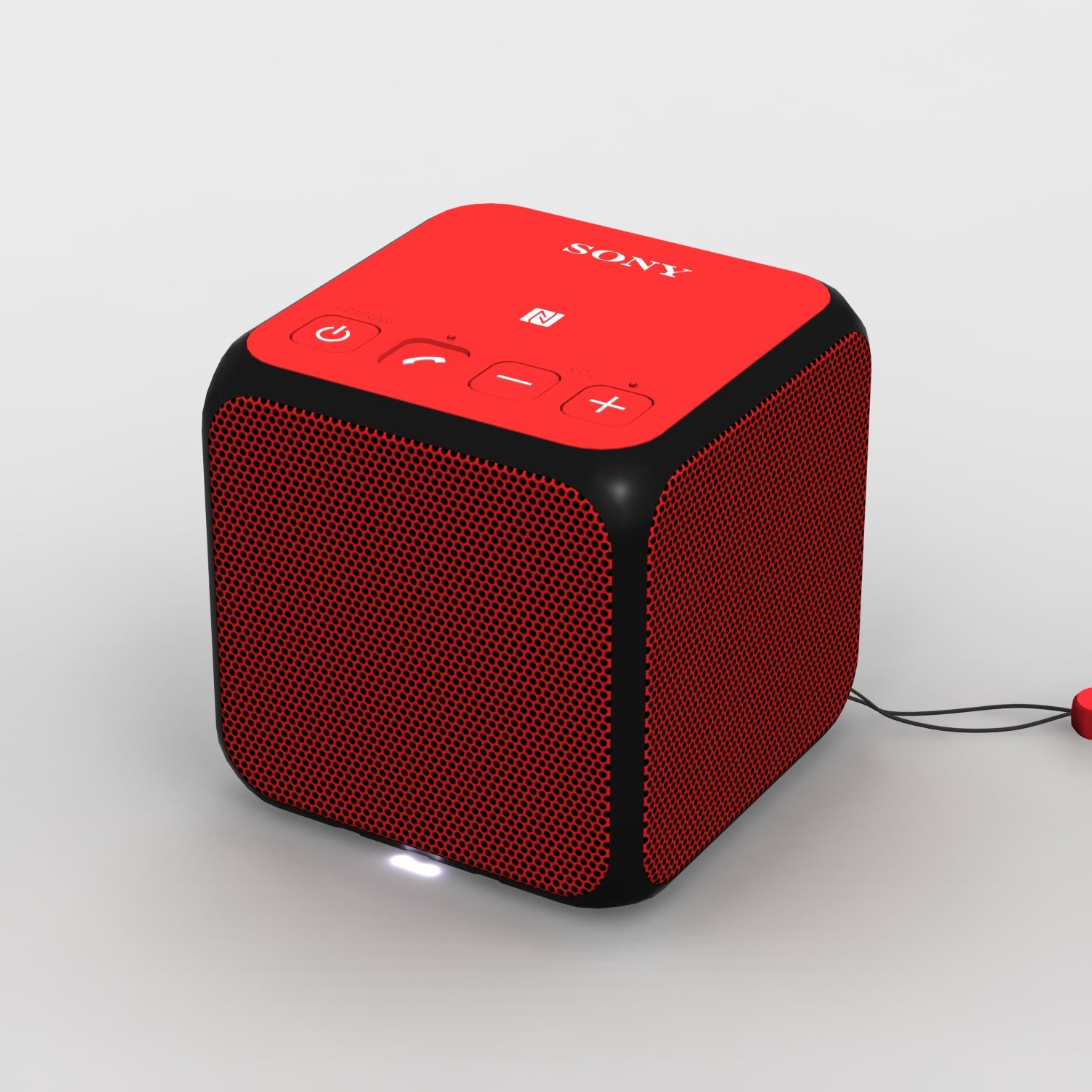 sony srs-x11 red bluetooth portable speaker 3D Model in Audio 3DExport