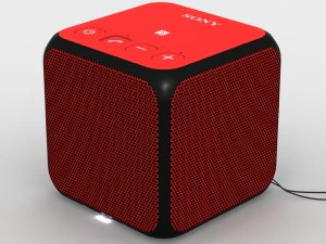 sony srs-x11 red bluetooth portable speaker 3D Model
