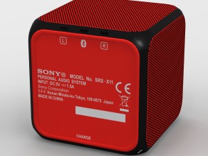sony srs-x11 red bluetooth portable speaker 3D Model