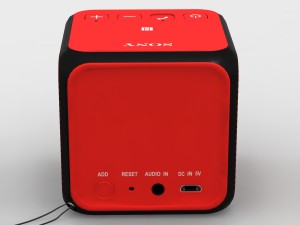 sony srs-x11 red bluetooth portable speaker 3D Model