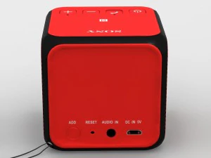 sony srs-x11 red bluetooth portable speaker 3D Model