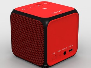 sony srs-x11 red bluetooth portable speaker 3D Model