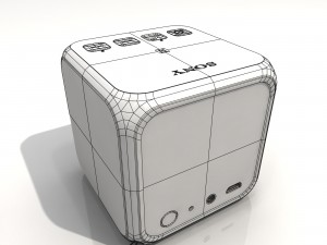 sony srs-x11 red bluetooth portable speaker 3D Model