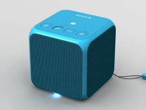 Sony srs-x11 blauwe draagbare bluetooth-luidspreker 3D Model