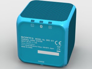 sony srs-x11 blue bluetooth portable speaker 3D-Modell