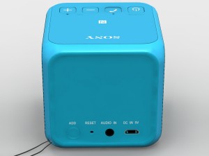 sony srs-x11 blue bluetooth portable speaker 3D-Modell